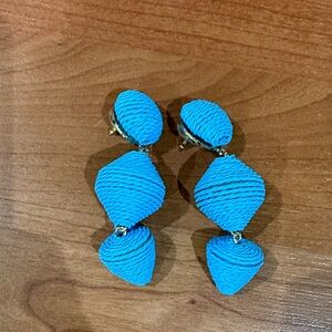 Blue Geometric Earrings